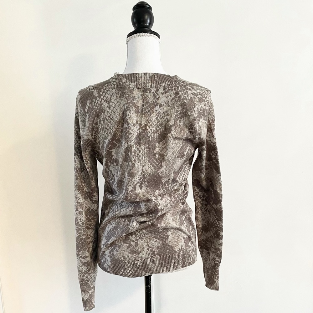 Women’s Express V-Neck Metallic Sweater - Picture 6 of 16
